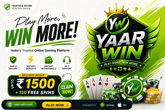 Yaar Win welcome bonus and free spins campaign